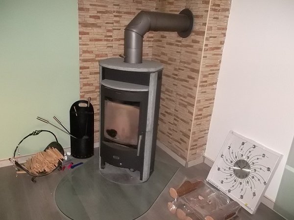 Kamin im Wohnzimmer/Anbau